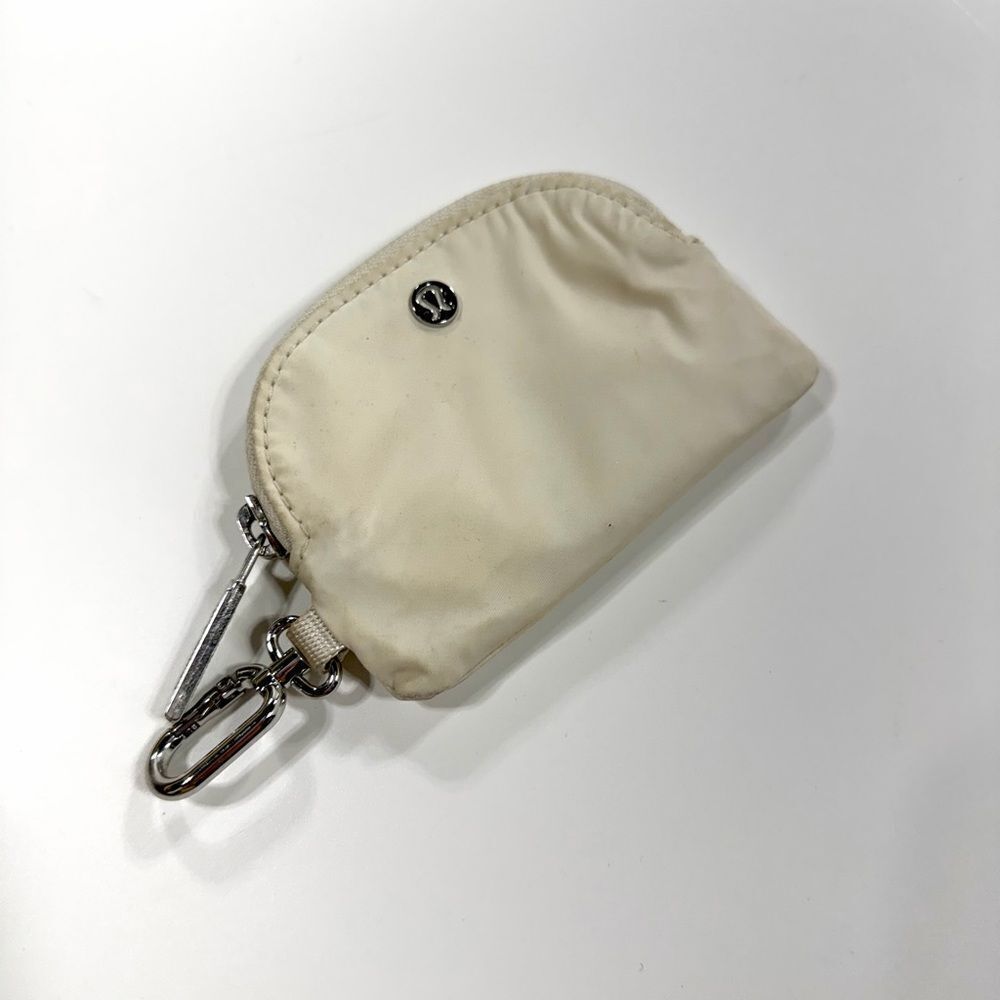 Lululemon Cream Coin Pouch